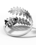 Leaves Arm Cuff - Silver - Dexcom G7
